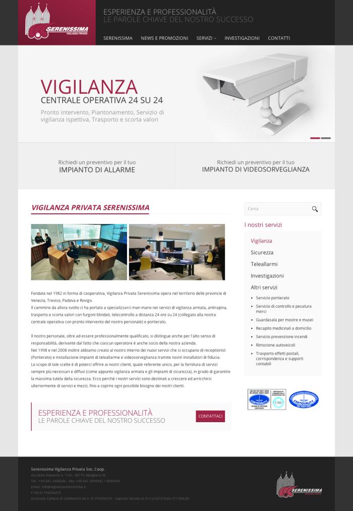 Vigilanza Serenissima Sito web